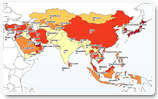 Thematic map Asia