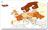 Thematic map Europe
