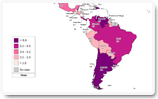 Thematic map Latin America